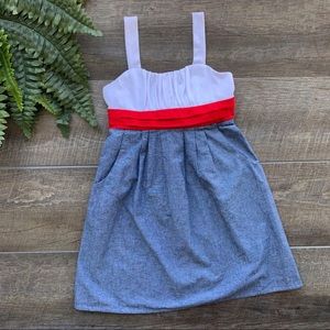 Ruby Rox Blue, White, & Red Dress